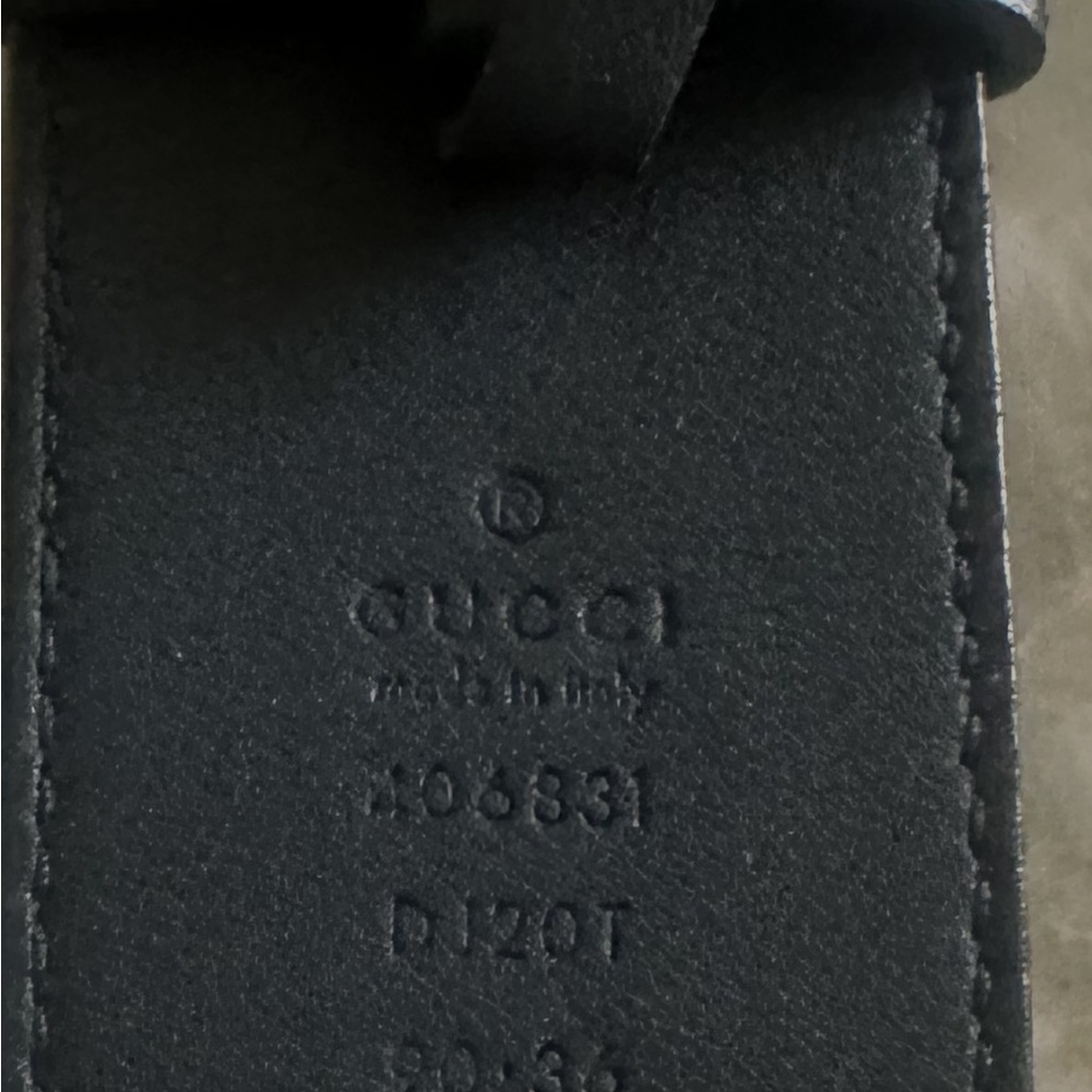 Gucci Marmont GG Black Leather Belt Size 80/32 Gold Buckle - Picture 4 of 4